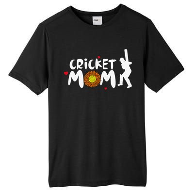 Mom Life Cricket Messy Bun Glasses Mother's Day Tall Fusion ChromaSoft Performance T-Shirt