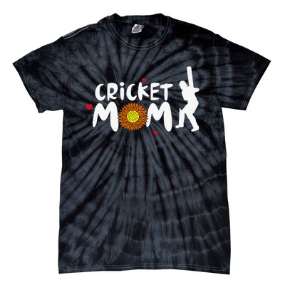 Mom Life Cricket Messy Bun Glasses Mother's Day Tie-Dye T-Shirt