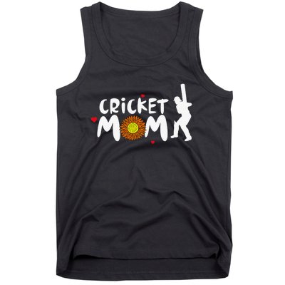 Mom Life Cricket Messy Bun Glasses Mother's Day Tank Top