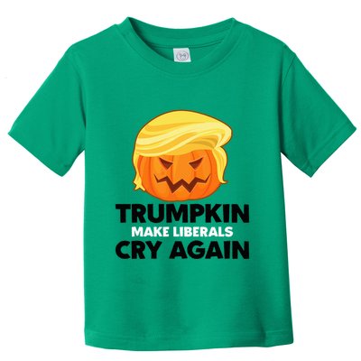 Make Liberals Cry Again Trumpkin Trump Halloween Toddler T-Shirt