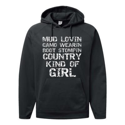 Mud Lovin Camo Wearin Boot Stomping Country Kind Performance Fleece Hoodie