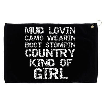 Mud Lovin Camo Wearin Boot Stomping Country Kind Grommeted Golf Towel