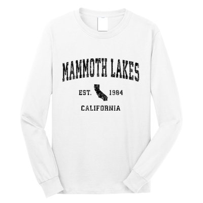 Mammoth Lakes California Ca Vintage Established Athletic Sports Design Long Sleeve Shirt