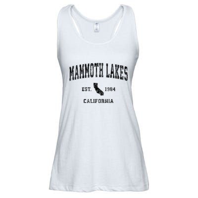 Mammoth Lakes California Ca Vintage Established Athletic Sports Design Ladies Essential Flowy Tank