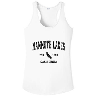 Mammoth Lakes California Ca Vintage Established Athletic Sports Design Ladies PosiCharge Competitor Racerback Tank