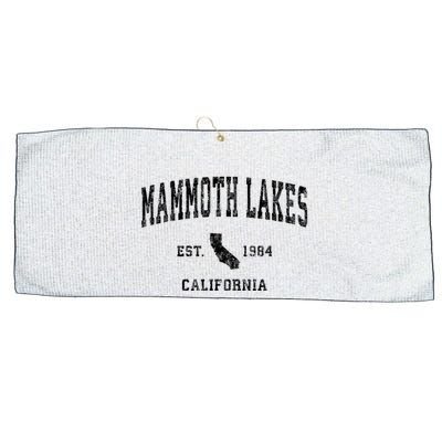 Mammoth Lakes California Ca Vintage Established Athletic Sports Design Large Microfiber Waffle Golf Towel