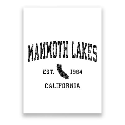 Mammoth Lakes California Ca Vintage Established Athletic Sports Design Poster
