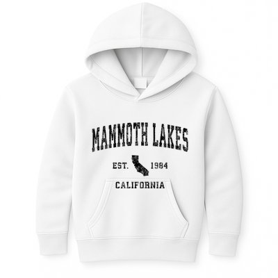 Mammoth Lakes California Ca Vintage Established Athletic Sports Design Kids Hoodie