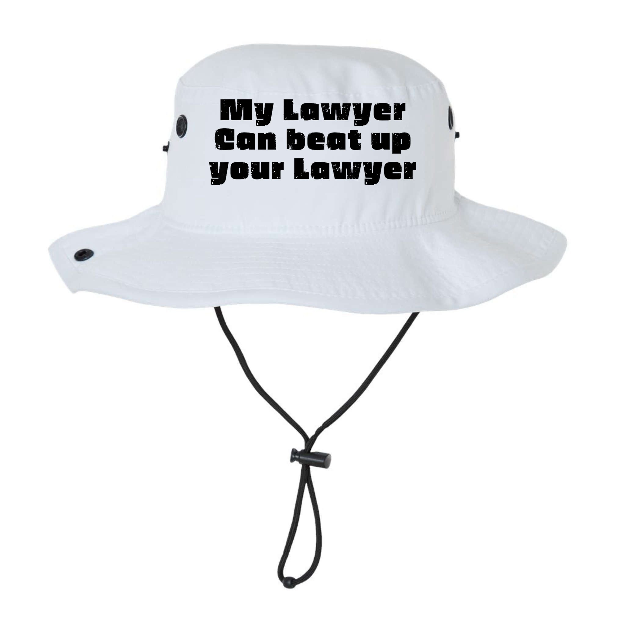 My Lawyer Can Beat Up Your Lawyer Funny Attorney Law School Bucket Hat