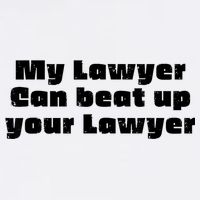 My Lawyer Can Beat Up Your Lawyer Funny Attorney Law School Womens Tank Top