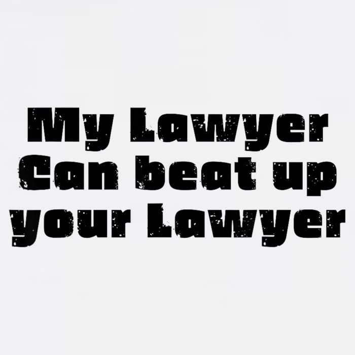 My Lawyer Can Beat Up Your Lawyer Funny Attorney Law School Womens Tank Top