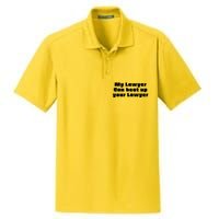 My Lawyer Can Beat Up Your Lawyer Funny Attorney Law School Dry Zone Grid Polo