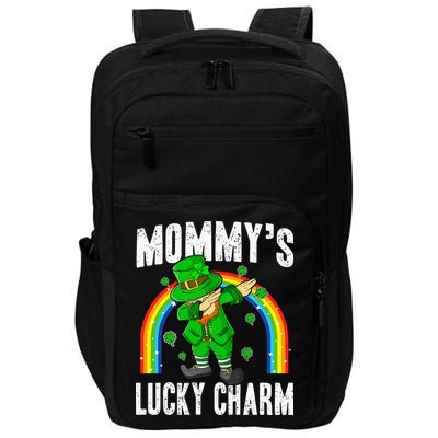 Mommy's Lucky Charm St Patricks Day Leprechaun Impact Tech Backpack