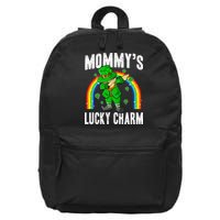 Mommy's Lucky Charm St Patricks Day Leprechaun 16 in Basic Backpack