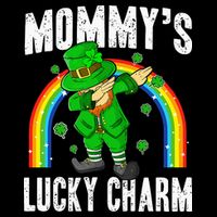 Mommy's Lucky Charm St Patricks Day Leprechaun 16 in Basic Backpack