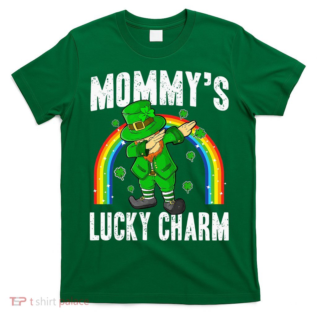 Mommy's Lucky Charm St Patricks Day Leprechaun T-Shirt