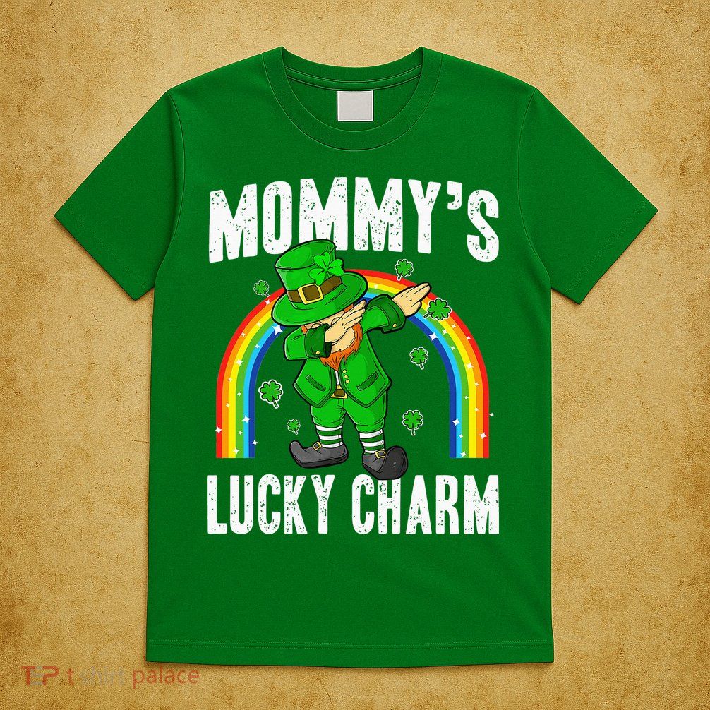 Mommy's Lucky Charm St Patricks Day Leprechaun T-Shirt