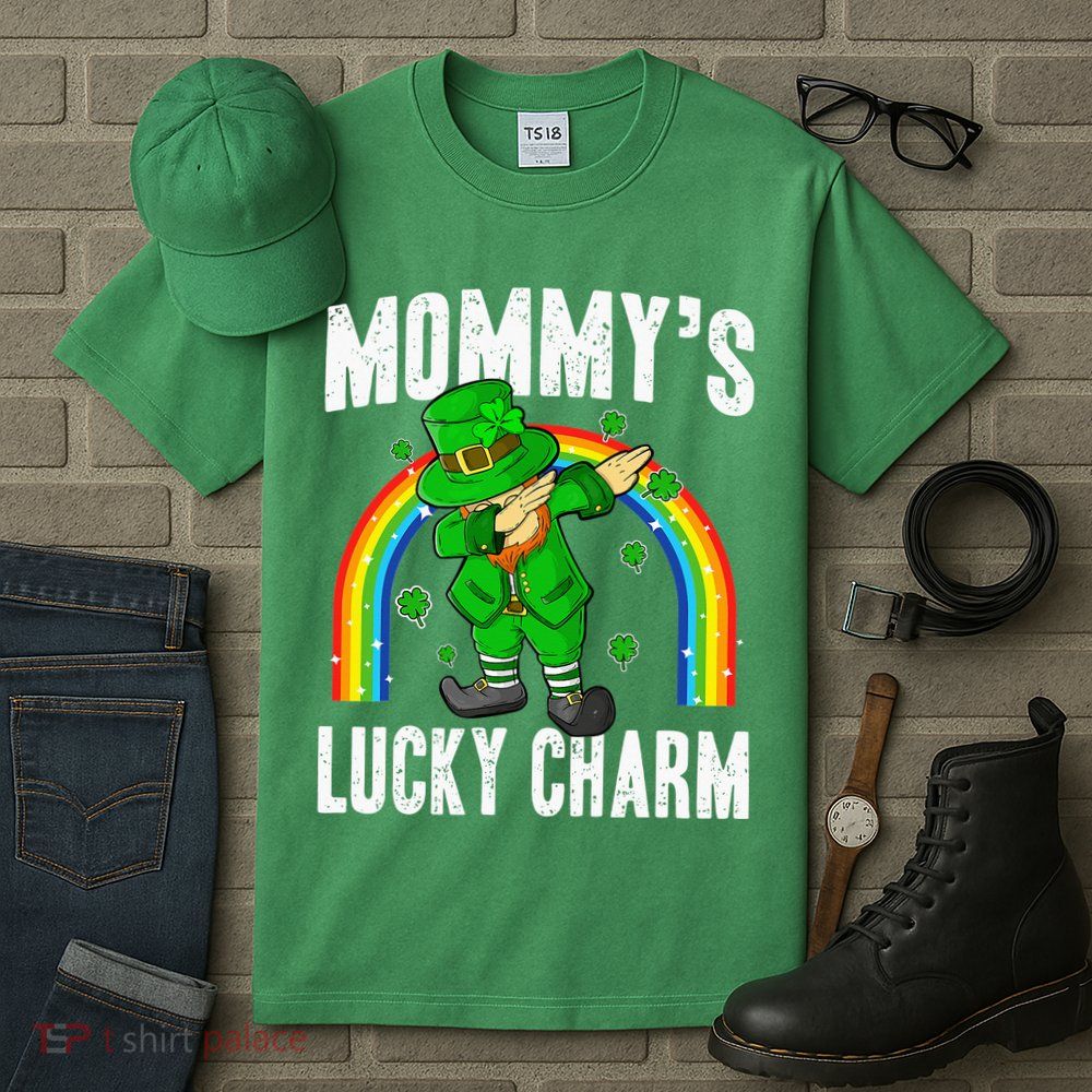 Mommy's Lucky Charm St Patricks Day Leprechaun Tall T-Shirt