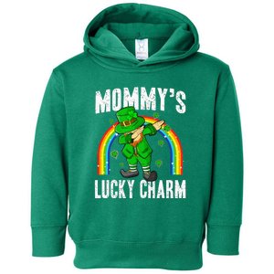 Mommy's Lucky Charm St Patricks Day Leprechaun Toddler Hoodie