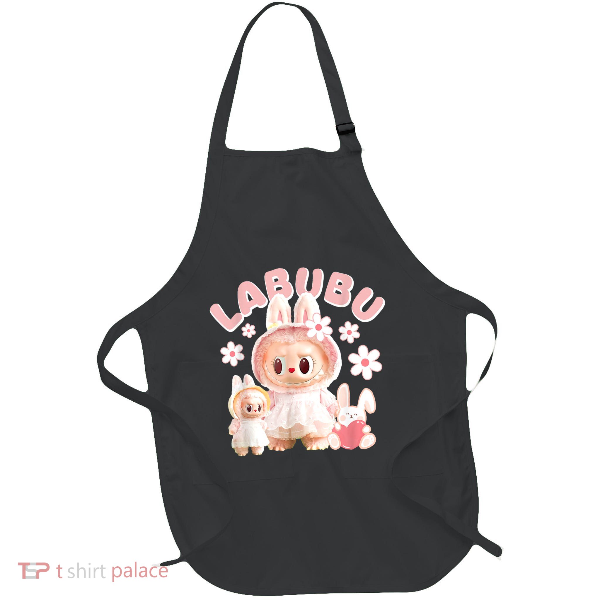 Meme Labubu Cute Labubu The Monsters Pin.K Gift Apron