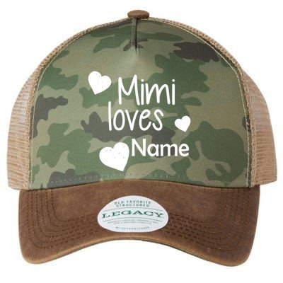 Mimi Loves Custom Text Personalize Name Legacy Tie Dye Trucker Hat