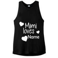 Mimi Loves Custom Text Personalize Name Ladies PosiCharge Tri-Blend Wicking Tank