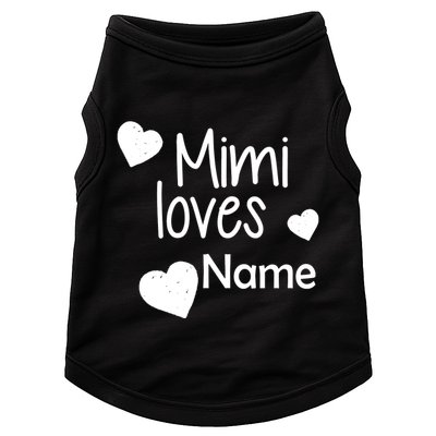 Mimi Loves Custom Text Personalize Name Doggie Tank