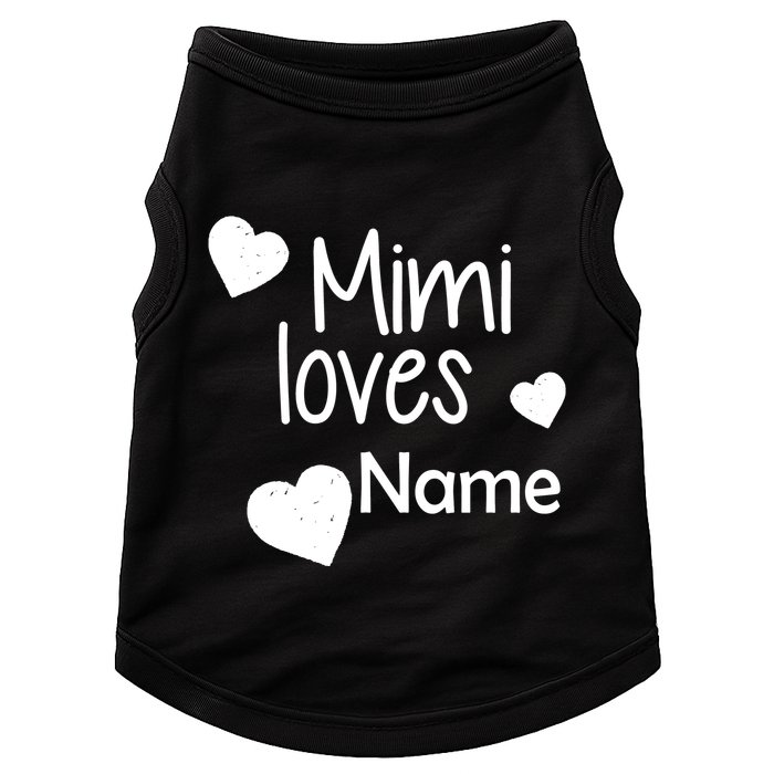 Mimi Loves Custom Text Personalize Name Doggie Tank