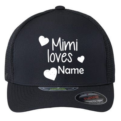 Mimi Loves Custom Text Personalize Name Flexfit Unipanel Trucker Cap