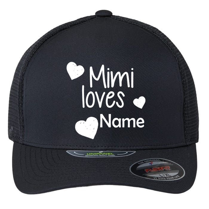 Mimi Loves Custom Text Personalize Name Flexfit Unipanel Trucker Cap