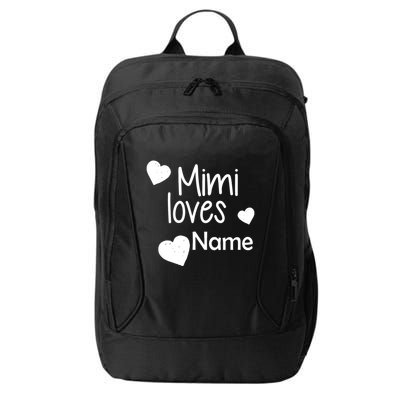 Mimi Loves Custom Text Personalize Name City Backpack