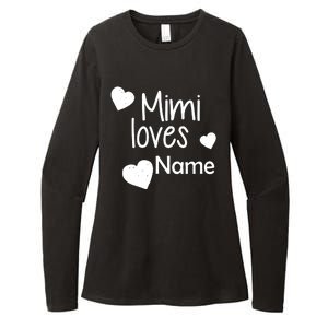 Mimi Loves Custom Text Personalize Name Womens CVC Long Sleeve Shirt