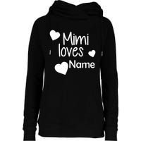 Mimi Loves Custom Text Personalize Name Womens Funnel Neck Pullover Hood