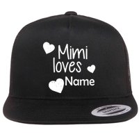 Mimi Loves Custom Text Personalize Name Flatbill Hat