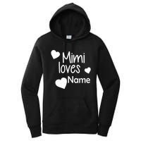 Mimi Loves Custom Text Personalize Name Women's Pullover Hoodie