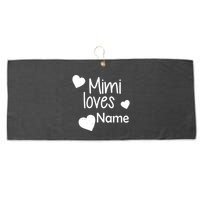 Mimi Loves Custom Text Personalize Name Large Microfiber Waffle Golf Towel