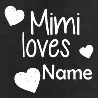 Mimi Loves Custom Text Personalize Name 25L Jumbo Tote