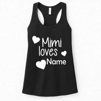 Mimi Loves Custom Text Personalize Name Womens Tank Top