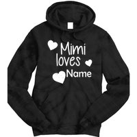 Mimi Loves Custom Text Personalize Name Tie Dye Hoodie