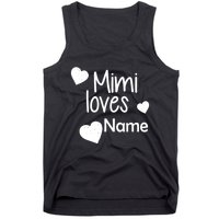 Mimi Loves Custom Text Personalize Name Tank Top