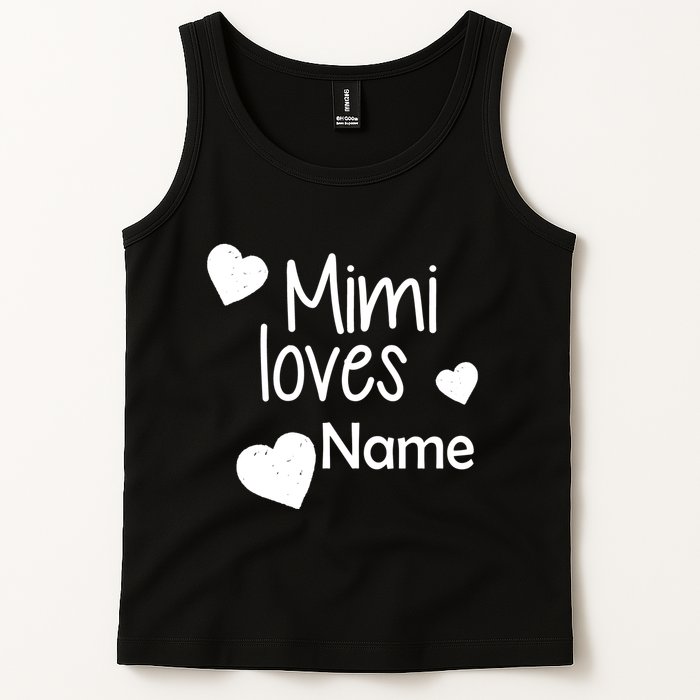 Mimi Loves Custom Text Personalize Name Tank Top