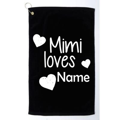 Mimi Loves Custom Text Personalize Name Golf Towel