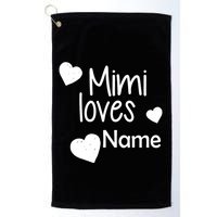 Mimi Loves Custom Text Personalize Name Golf Towel
