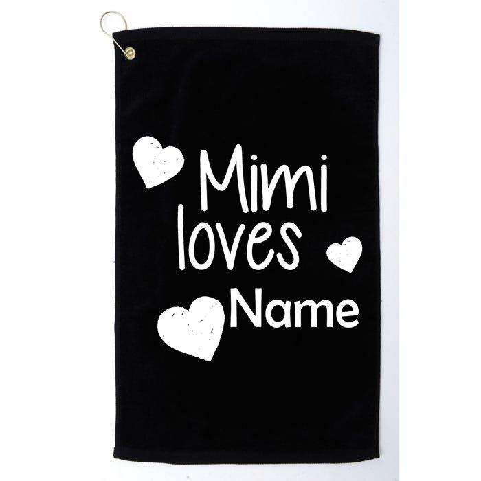 Mimi Loves Custom Text Personalize Name Golf Towel