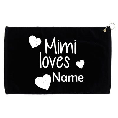 Mimi Loves Custom Text Personalize Name Grommeted Golf Towel