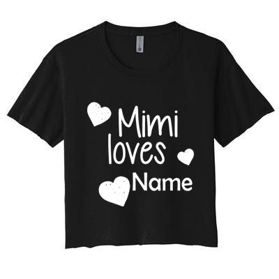 Mimi Loves Custom Text Personalize Name Crop Top