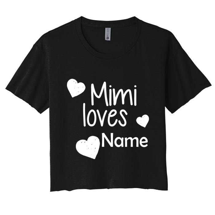 Mimi Loves Custom Text Personalize Name Crop Top