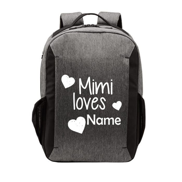 Mimi Loves Custom Text Personalize Name Vector Backpack