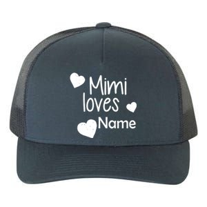 Mimi Loves Custom Text Personalize Name Yupoong Adult 5-Panel Trucker Hat