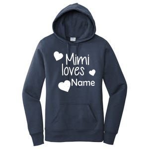 Mimi Loves Custom Text Personalize Name Women's Pullover Hoodie